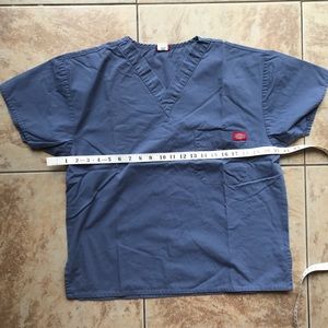 Blue scrub top